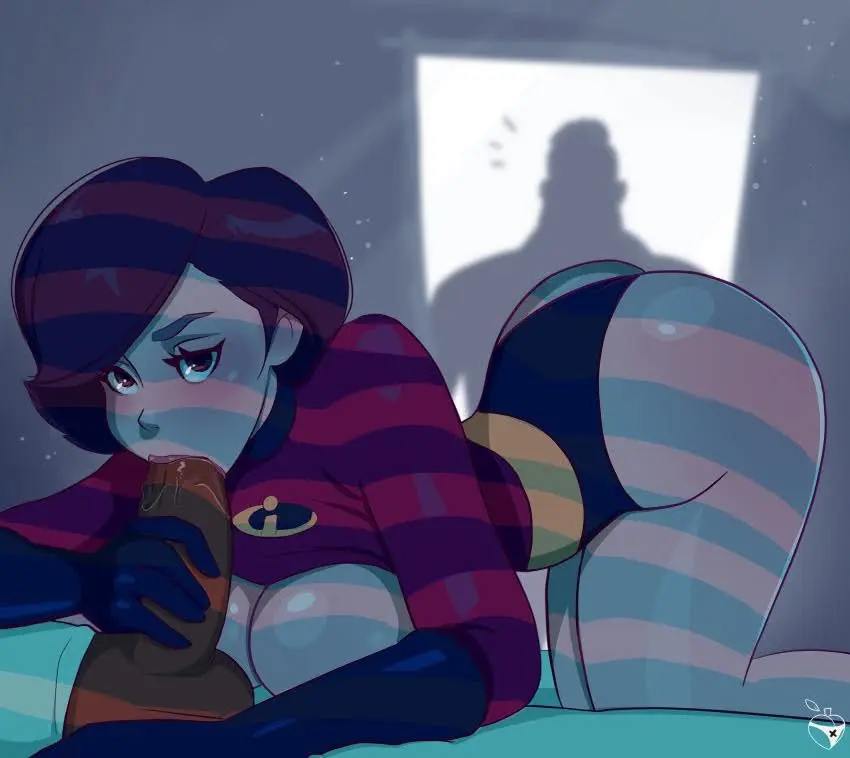 elastigirl hentai - Big tits and big booty milf helen cheats on her husband