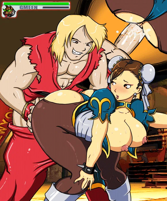 chun li hentai gif - street fighter girl chun-li gets creampie in her big phat ass