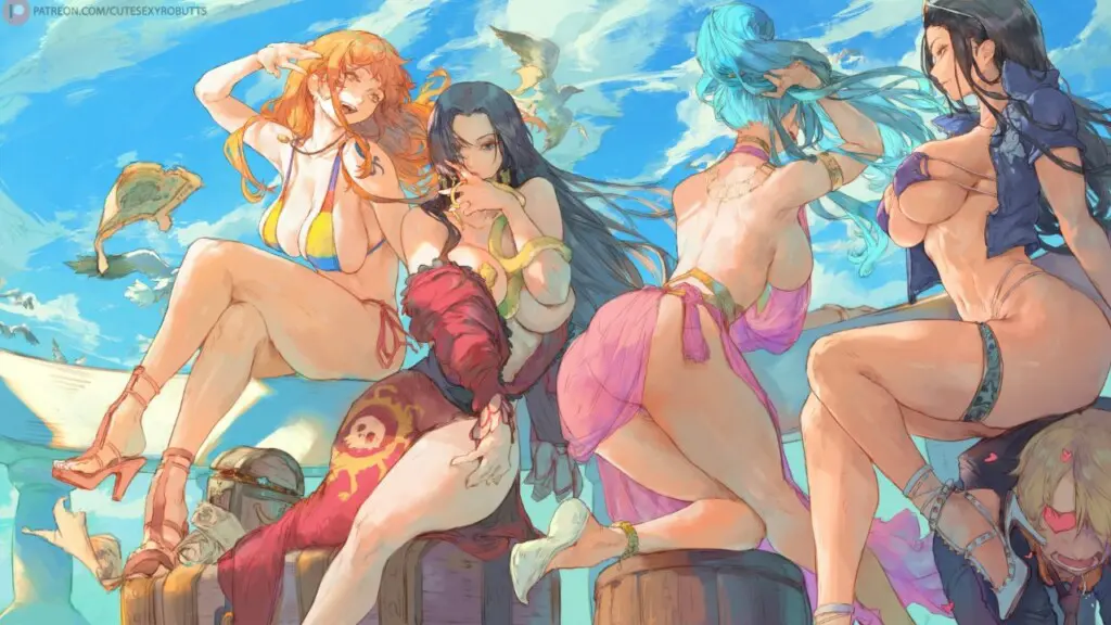 One Piece xxx r34 Nefertari Vivi Hentai Cute Slut Princess Giving a Riding in Big Cock 11