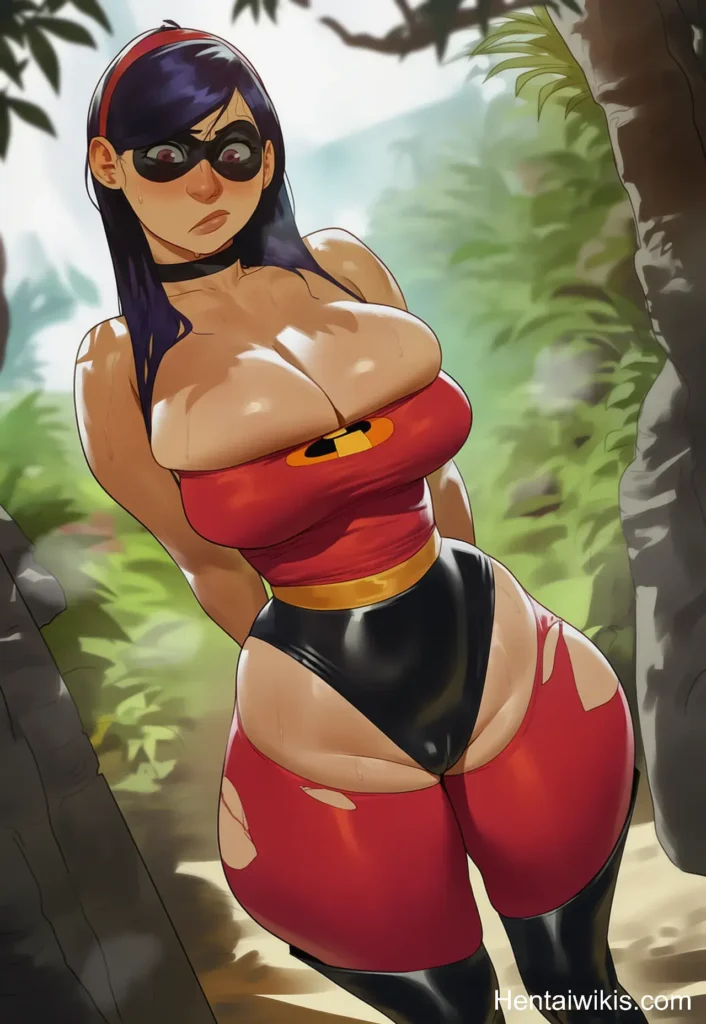 Hentai curvy teen violet parr from incridibles with big tits and big ass pawg woman