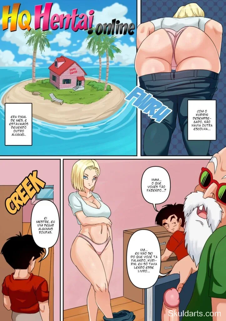 Dragon Ball Hentai HQ PORNO Android 18 Hentai Rabuda fodendo com Gohan 4 723x1024