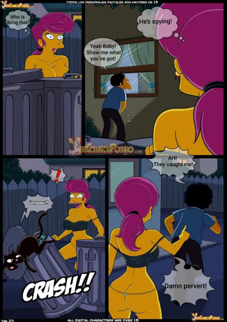 Lesbian The Simpsons Porn - Hentai Cartoon - Simpsons Porn - Lesbian Step-Aunt Seduces Her Straight MILF