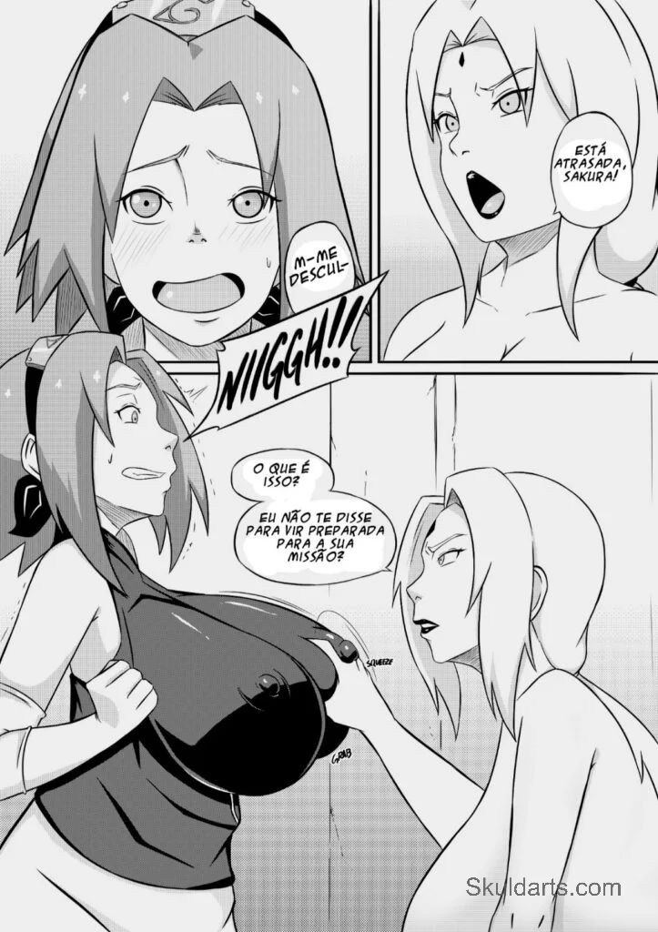 Hentai HQ Boruto Porno Sakura Puta peituda Traiu o Namorado (7)