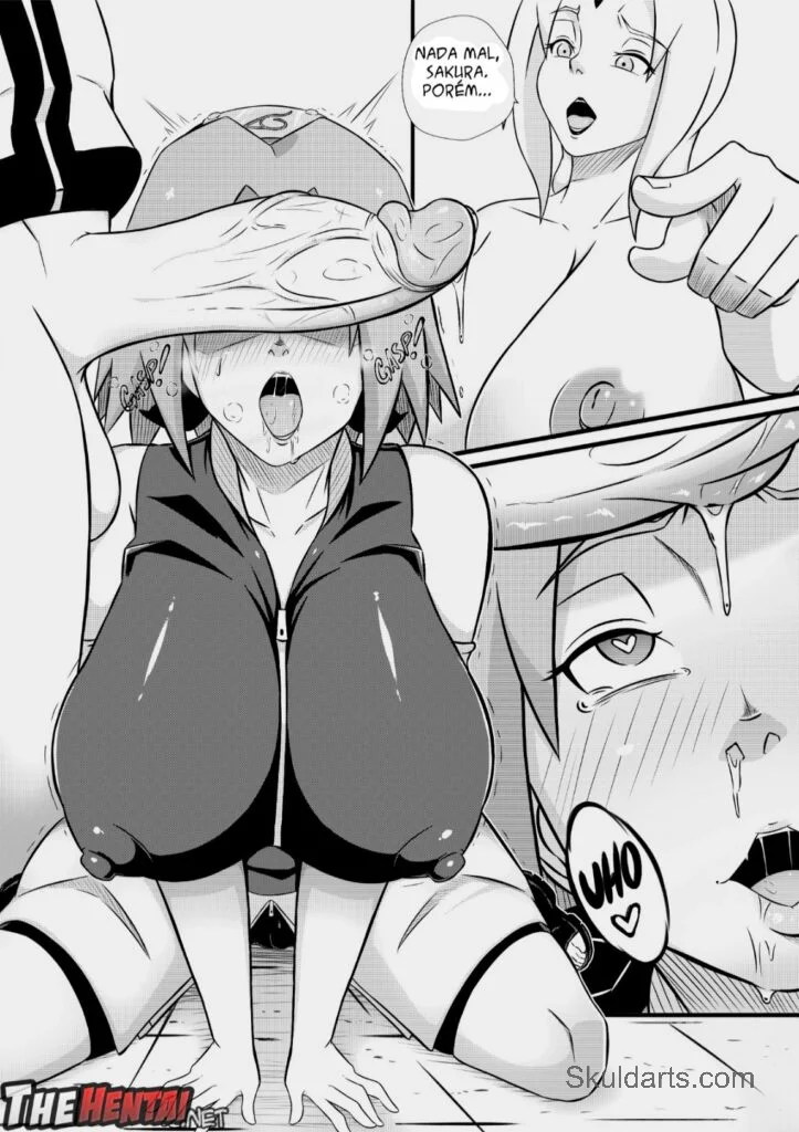 Hentai HQ Boruto Porno Sakura Puta peituda Traiu o Namorado (9)