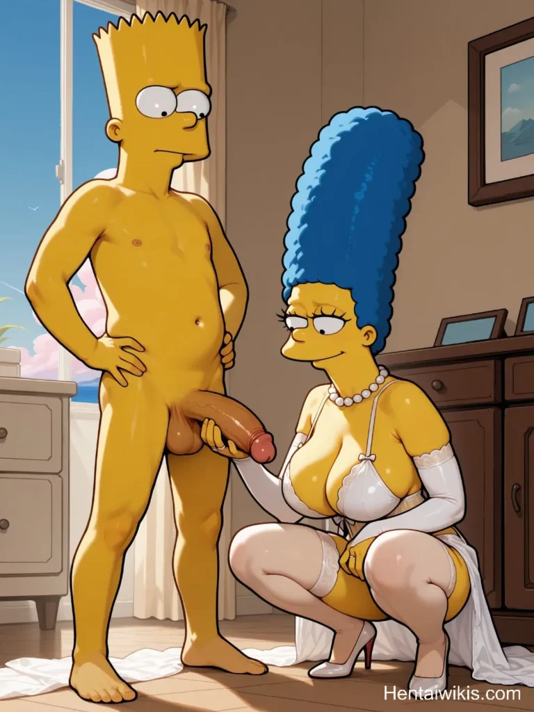 Marge simpsons hentai chupando pau do bart