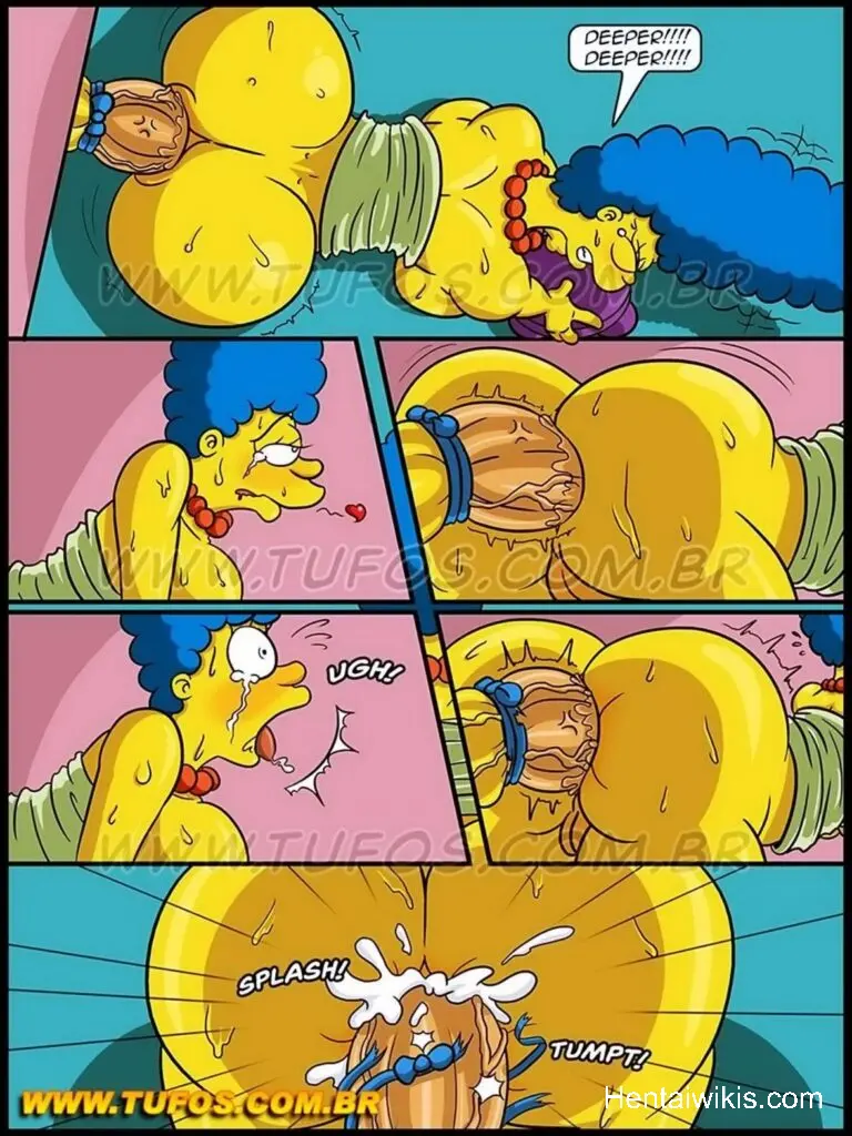 Anal hentai hq simpsons marge de quatro dando cu empinando a bunda grande para o filho bart foder