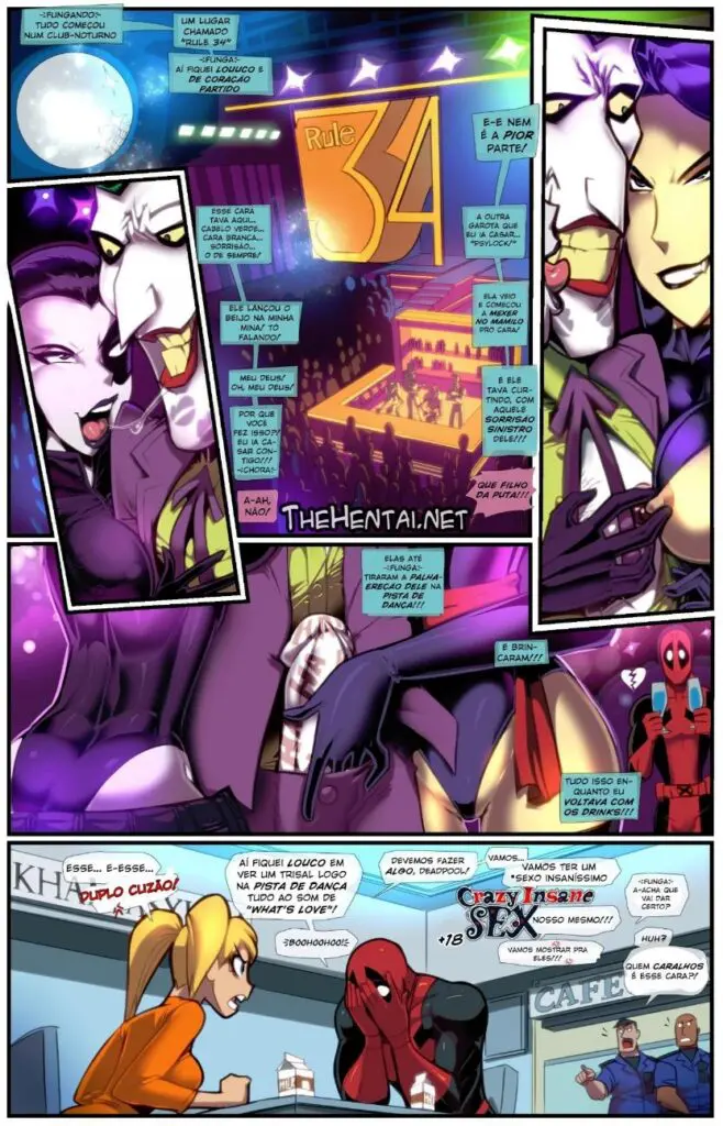 HQ Hentai DC Deadpool x Arlequina Porno (1)