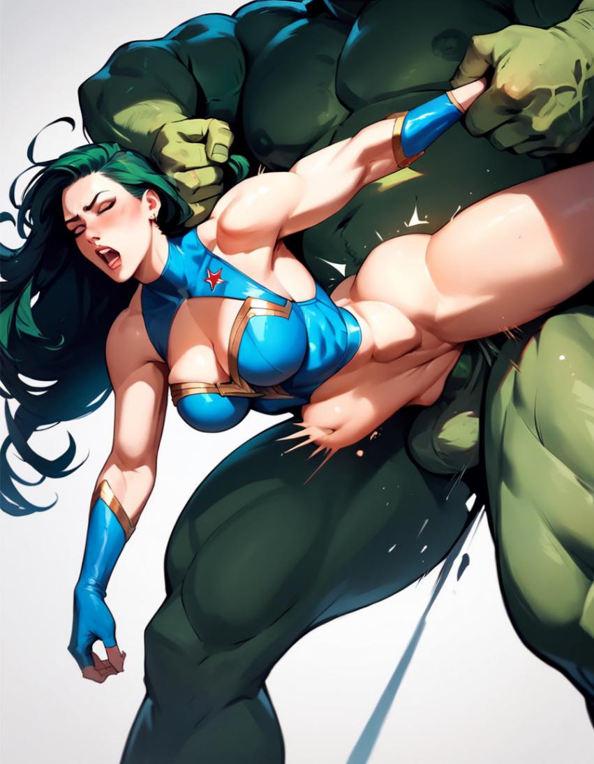 Read more about the article DC Hentai Mulher Maravilha Porno – Hulk Soca sem dó na buceta e cu da Mulher Maravilha Até rasgar a puta