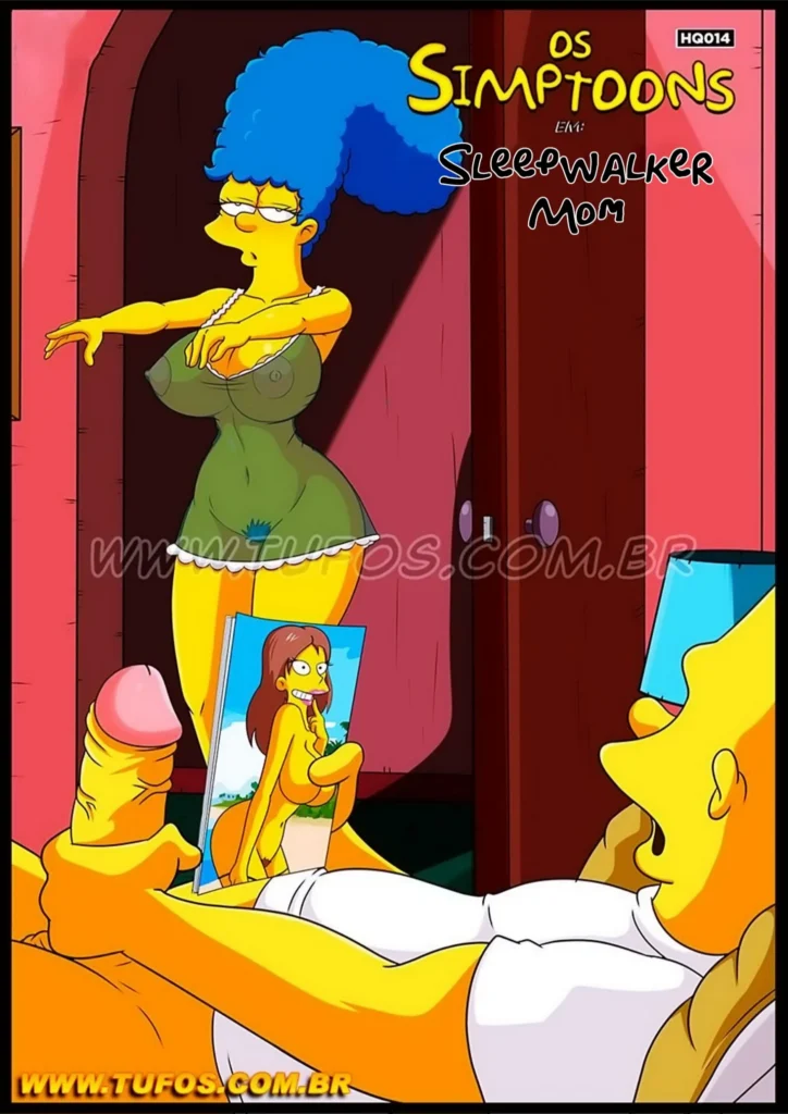 Anal Hentai HQ Simpsons XXX Marge mãe gostosa rabuda dando cu para amigo do filho escondida! (1)