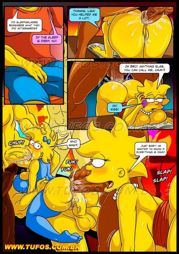 Anal Hentai HQ Simpsons XXX Marge mãe gostosa rabuda dando cu para amigo do filho escondida! (11)