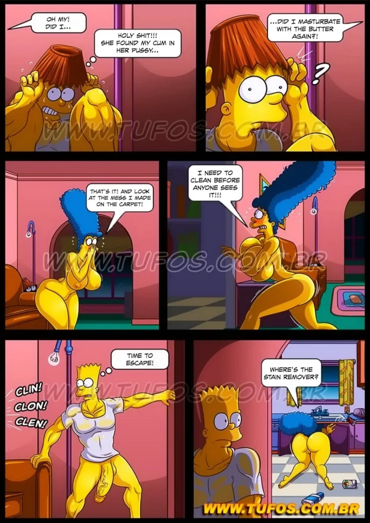 Anal Hentai HQ Simpsons XXX Marge mãe gostosa rabuda dando cu para amigo do filho escondida! (27)