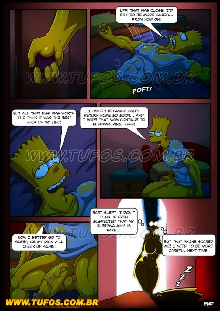 Anal Hentai HQ Simpsons XXX Marge mãe gostosa rabuda dando cu para amigo do filho escondida! (28)