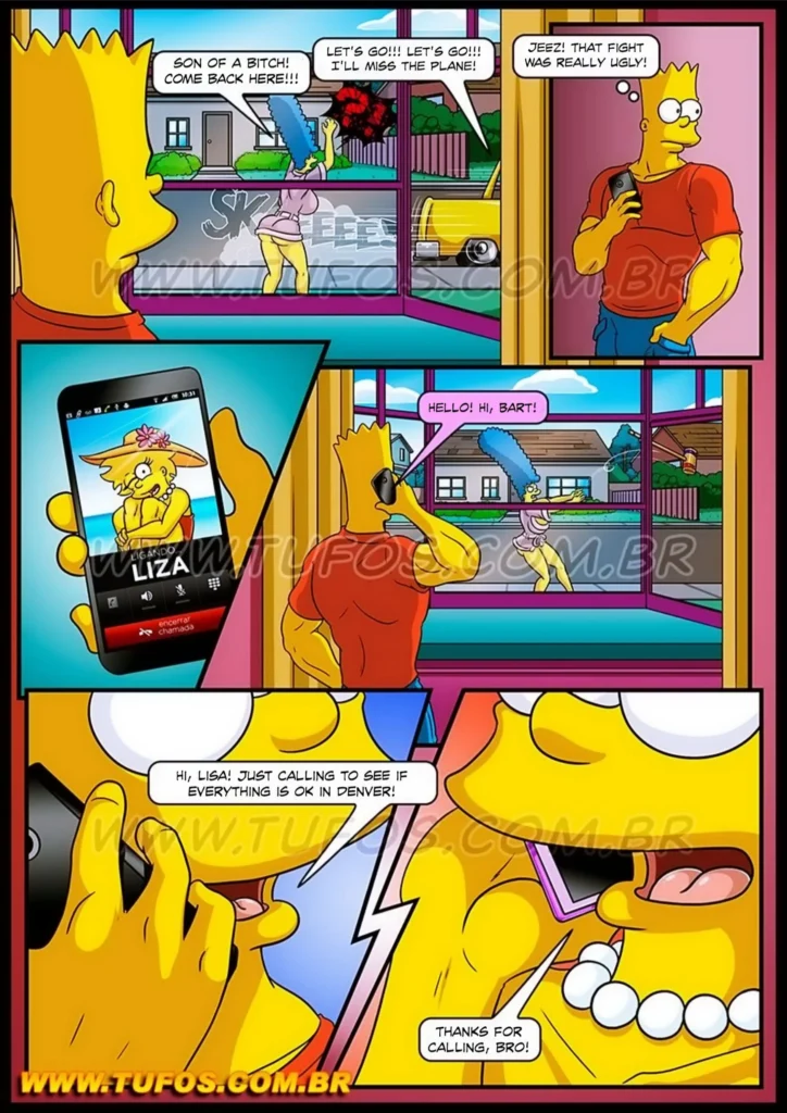 Anal Hentai HQ Simpsons XXX Marge mãe gostosa rabuda dando cu para amigo do filho escondida! (9)