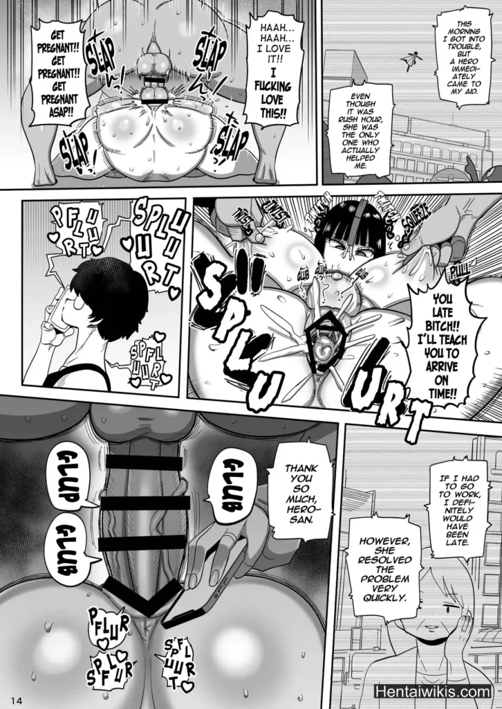 HQ Hentai Casada peituda e com a bunda grande sai na rua vestida igual puta para os machos foderem ela (13)