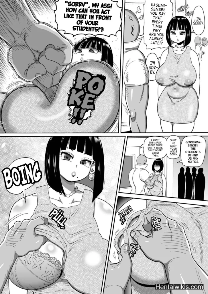 HQ Hentai Casada peituda e com a bunda grande sai na rua vestida igual puta para os machos foderem ela (9)