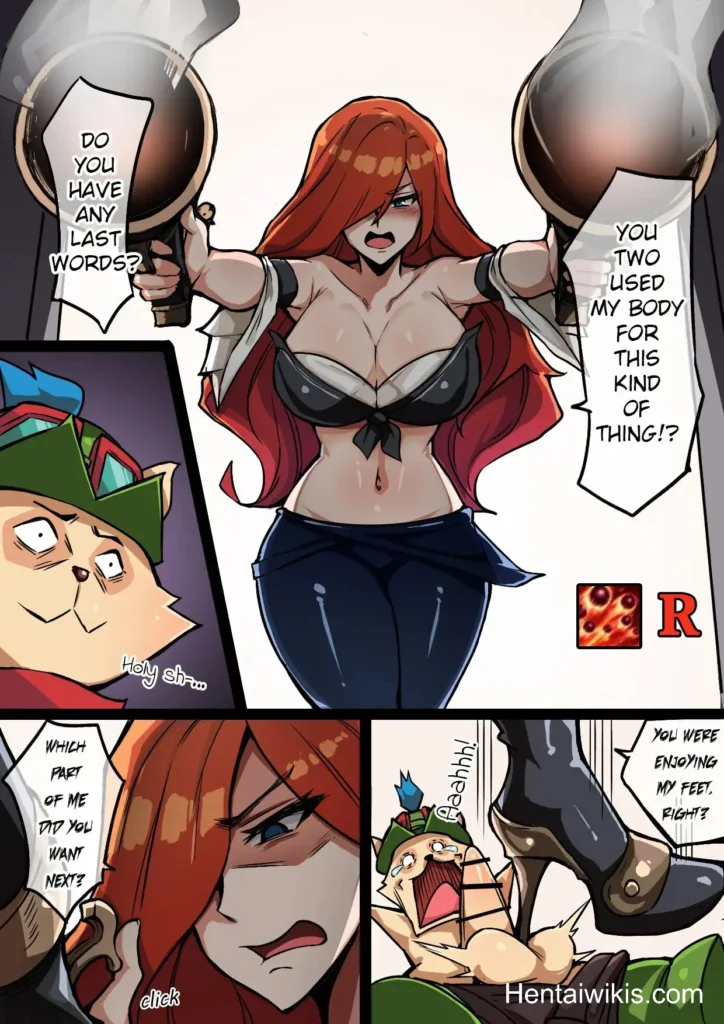HQ Hentai Ruiva Puta da Miss Fortune sendo fodida por vários no cuzinho e na bucetinha (11)