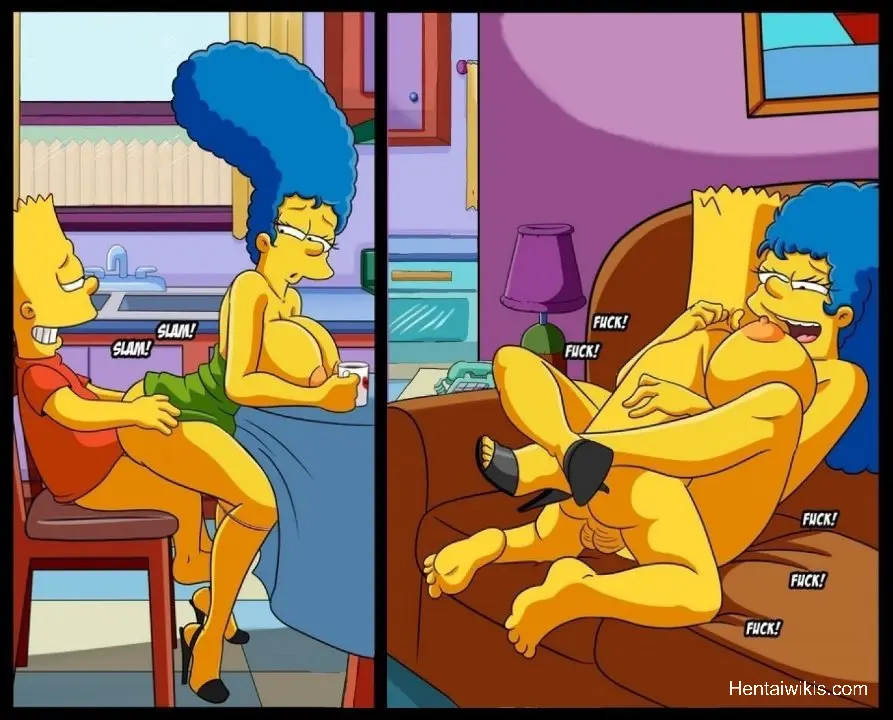 Marge Hentai coroa mãe fodendo com filho